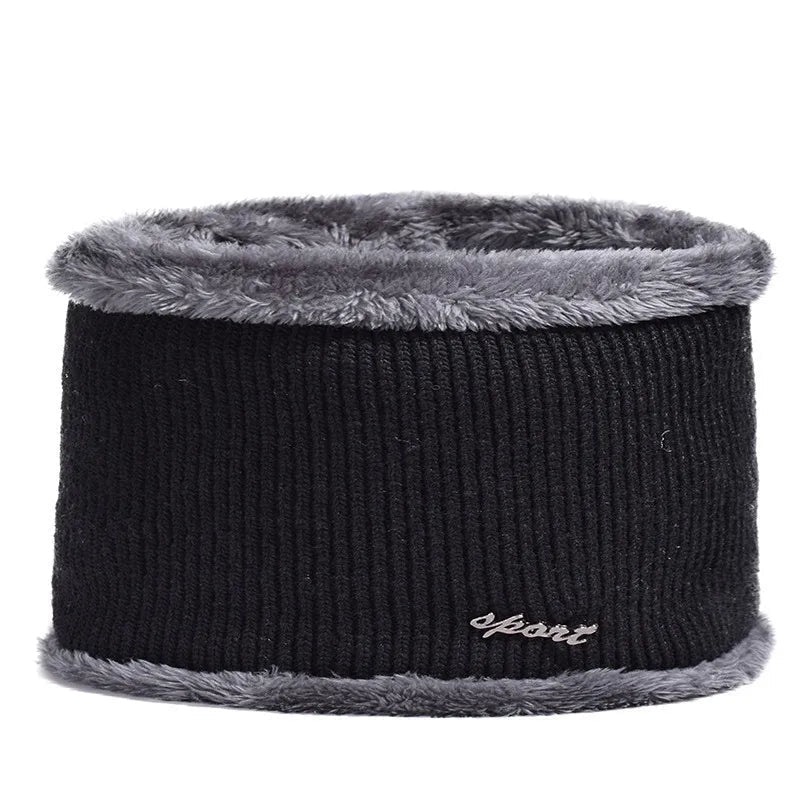 New Winter Men'S Hat – Outdoor Ear Protection Warm Knitted Cap with Windproof Visor, Thick Bicycle Scarf Cap for Men - PlayHard Ramey Style