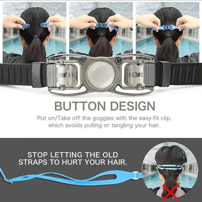 Swimming Goggles for Men & Women – Anti-Fog UV Protection, Waterproof, Adjustable Silicone Swim Goggles for Adults & Kids - PlayHard Ramey Style