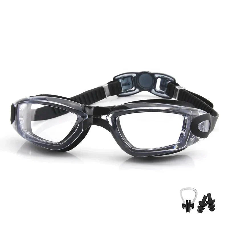 Swimming Goggles for Men & Women – Anti-Fog UV Protection, Waterproof, Adjustable Silicone Swim Goggles for Adults & Kids - PlayHard Ramey Style