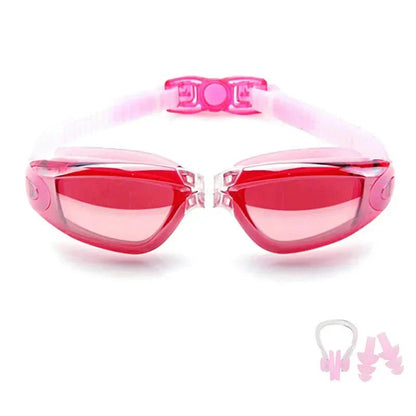 Swimming Goggles for Men & Women – Anti-Fog UV Protection, Waterproof, Adjustable Silicone Swim Goggles for Adults & Kids - PlayHard Ramey Style