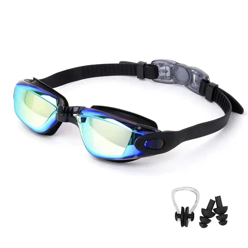 Swimming Goggles for Men & Women – Anti-Fog UV Protection, Waterproof, Adjustable Silicone Swim Goggles for Adults & Kids - PlayHard Ramey Style