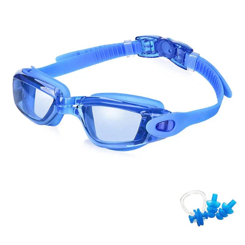 Swimming Goggles for Men & Women – Anti-Fog UV Protection, Waterproof, Adjustable Silicone Swim Goggles for Adults & Kids - PlayHard Ramey Style
