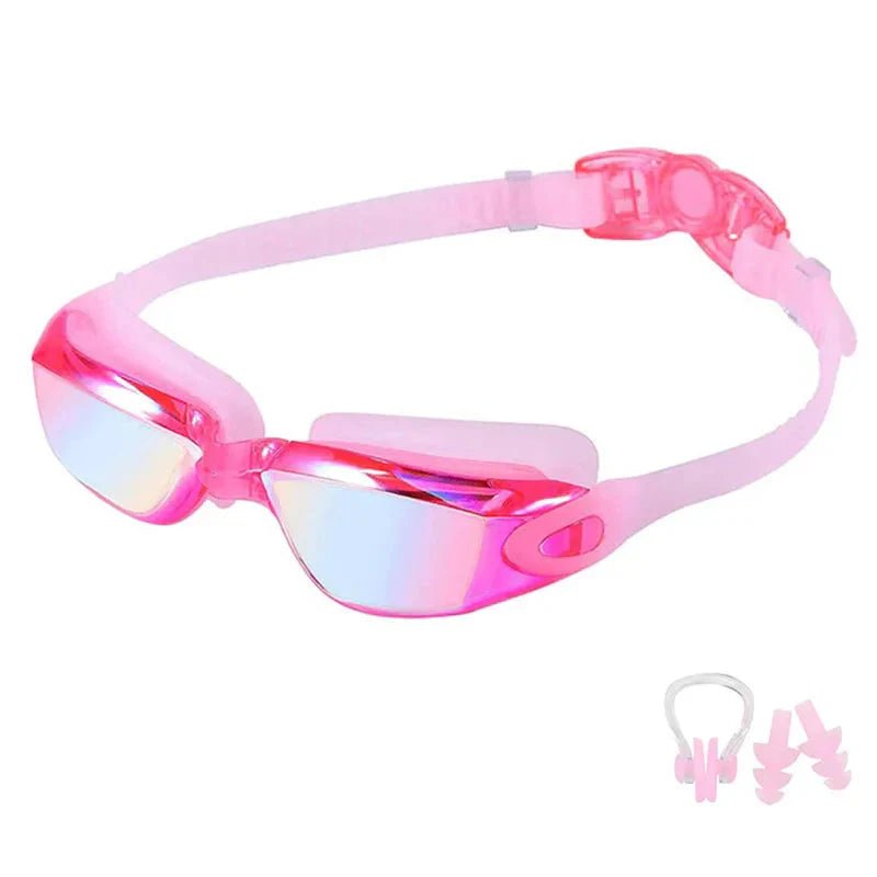 Swimming Goggles for Men & Women – Anti-Fog UV Protection, Waterproof, Adjustable Silicone Swim Goggles for Adults & Kids - PlayHard Ramey Style