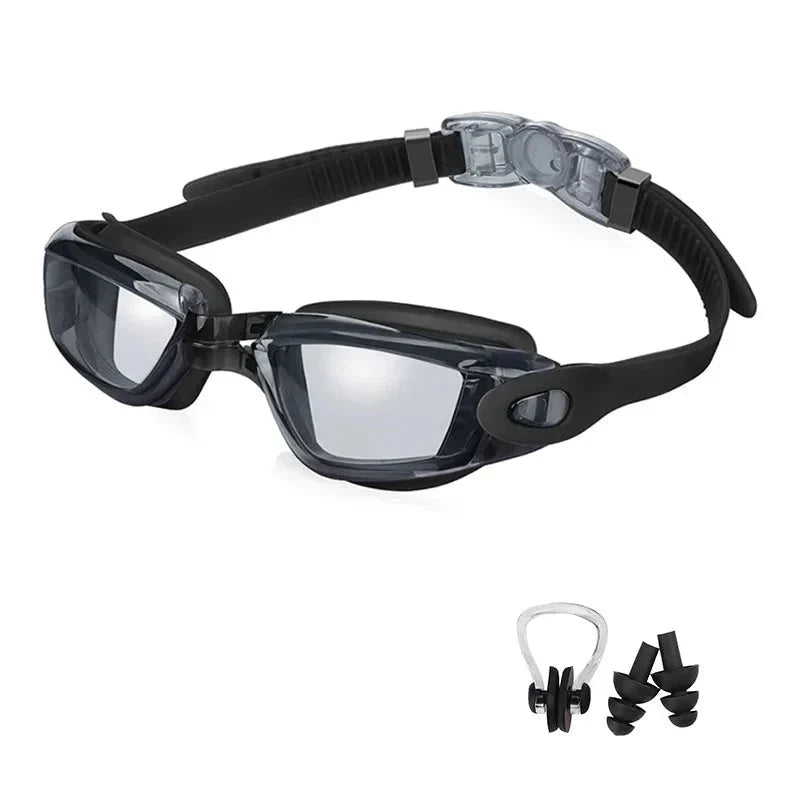 Swimming Goggles for Men & Women – Anti-Fog UV Protection, Waterproof, Adjustable Silicone Swim Goggles for Adults & Kids - PlayHard Ramey Style