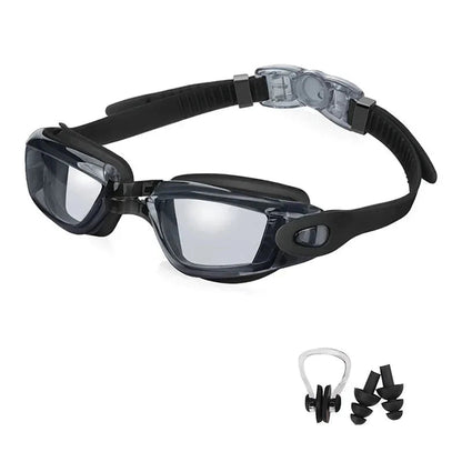 Swimming Goggles for Men & Women – Anti-Fog UV Protection, Waterproof, Adjustable Silicone Swim Goggles for Adults & Kids - PlayHard Ramey Style