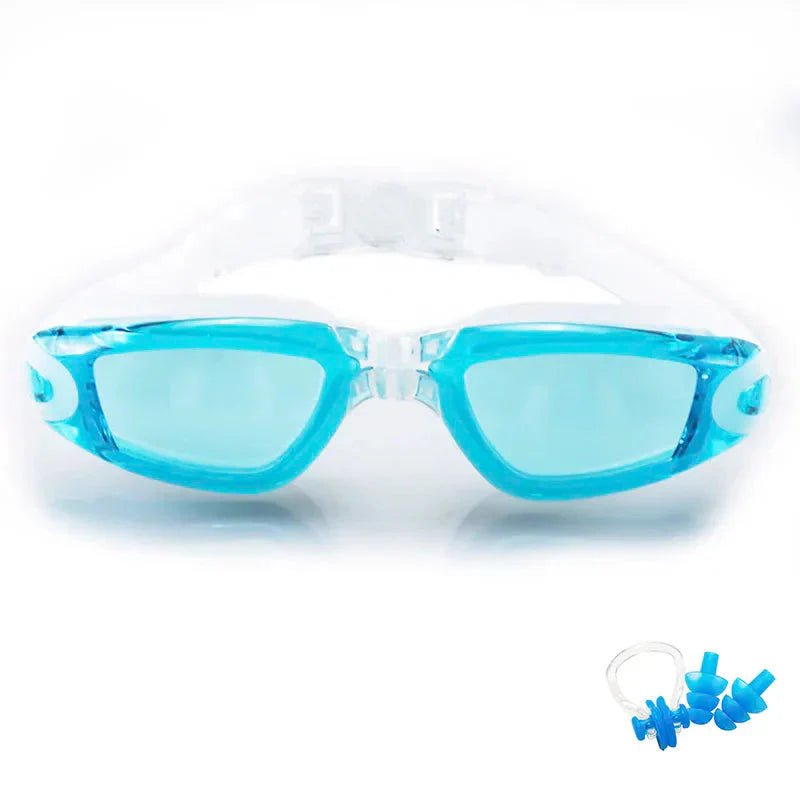 Swimming Goggles for Men & Women – Anti-Fog UV Protection, Waterproof, Adjustable Silicone Swim Goggles for Adults & Kids - PlayHard Ramey Style