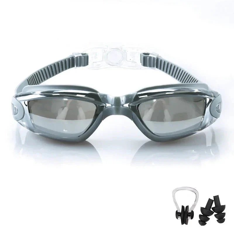 Swimming Goggles for Men & Women – Anti-Fog UV Protection, Waterproof, Adjustable Silicone Swim Goggles for Adults & Kids - PlayHard Ramey Style