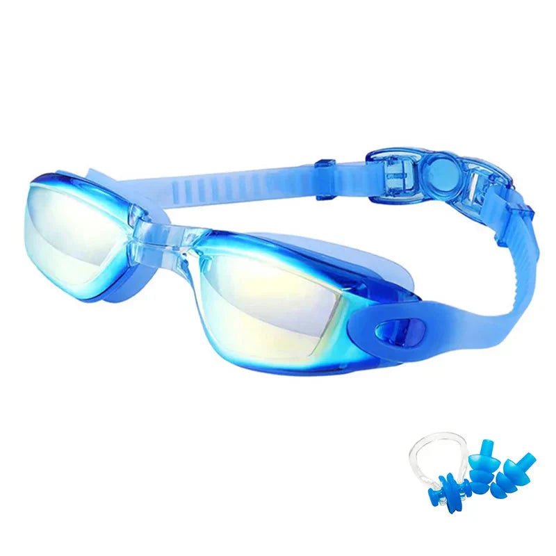 Swimming Goggles for Men & Women – Anti-Fog UV Protection, Waterproof, Adjustable Silicone Swim Goggles for Adults & Kids - PlayHard Ramey Style