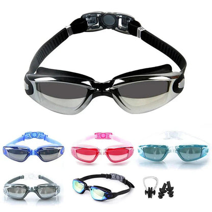 Swimming Goggles for Men & Women – Anti-Fog UV Protection, Waterproof, Adjustable Silicone Swim Goggles for Adults & Kids - PlayHard Ramey Style