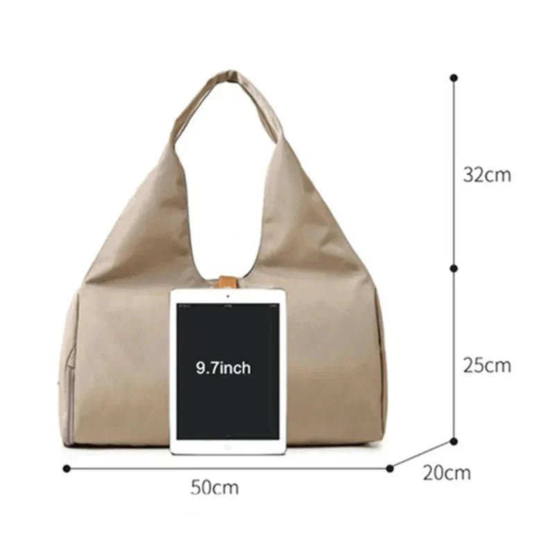 Women'S Multi-Purpose Sports Bag - Waterproof with Shoe Pocket for Yoga, Gym, and Travel - PlayHard Ramey Style