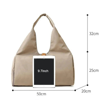 Women'S Multi-Purpose Sports Bag - Waterproof with Shoe Pocket for Yoga, Gym, and Travel - PlayHard Ramey Style