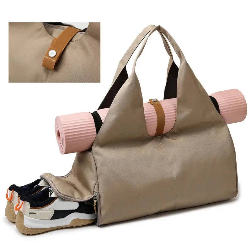 Women'S Multi-Purpose Sports Bag - Waterproof with Shoe Pocket for Yoga, Gym, and Travel - PlayHard Ramey Style