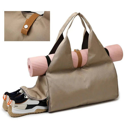 Women'S Multi-Purpose Sports Bag - Waterproof with Shoe Pocket for Yoga, Gym, and Travel - PlayHard Ramey Style